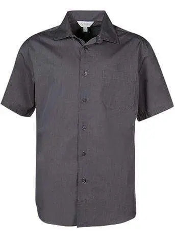 Aussie Pacific Grange Men's Short Sleeve Shirt 1902s Corporate Wear Aussie Pacific Shadow Grey XXS
