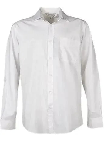 Aussie Pacific Men's Mosman Long Sleeve Shirt 1903l Corporate Wear Aussie Pacific White XXS