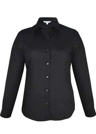 Aussie Pacific Ladies Kingswood Long Sleeve Shirt 2910L Corporate Wear Aussie Pacific Black 4