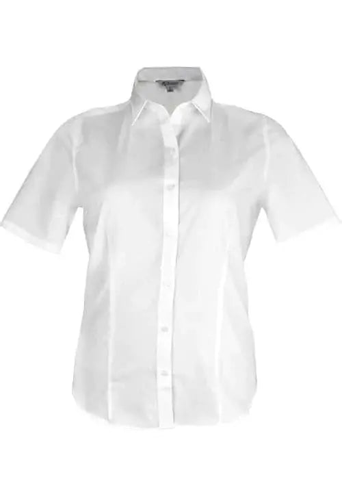 Aussie Pacific Ladies Kingswood Short Sleeve Shirt 2910S Corporate Wear Aussie Pacific White 4