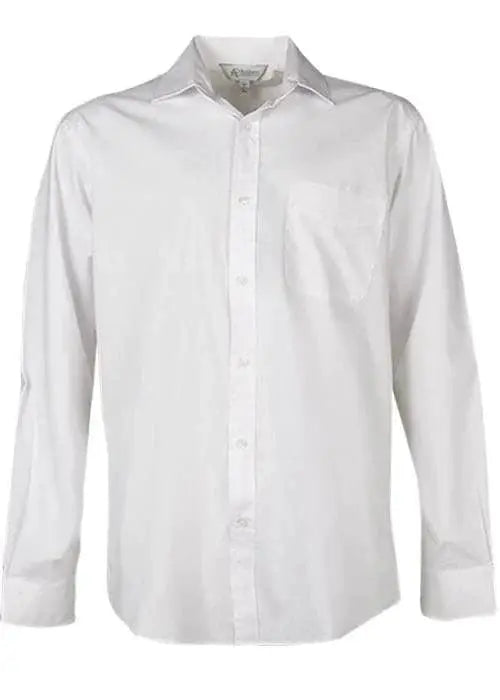 Aussie Pacific Men's Kingswood Long Sleeve Shirt 1910l Corporate Wear Aussie Pacific White XXS