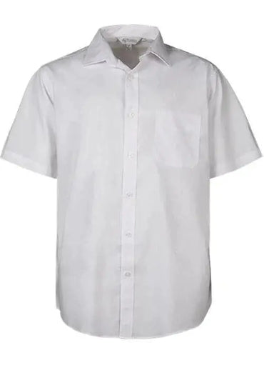 Aussie Pacific Men's Kingswood Short Sleeve Shirt 1910S Corporate Wear Aussie Pacific White XXS