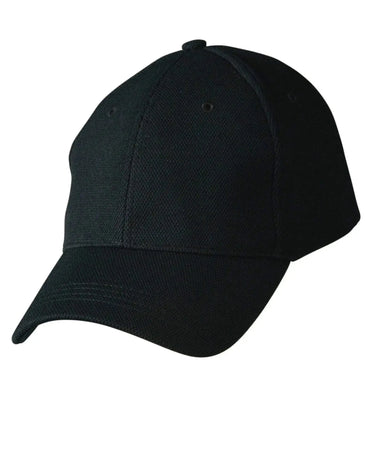 Pique Mesh Cap CH77 Active Wear Australian Industrial Wear Navy One size