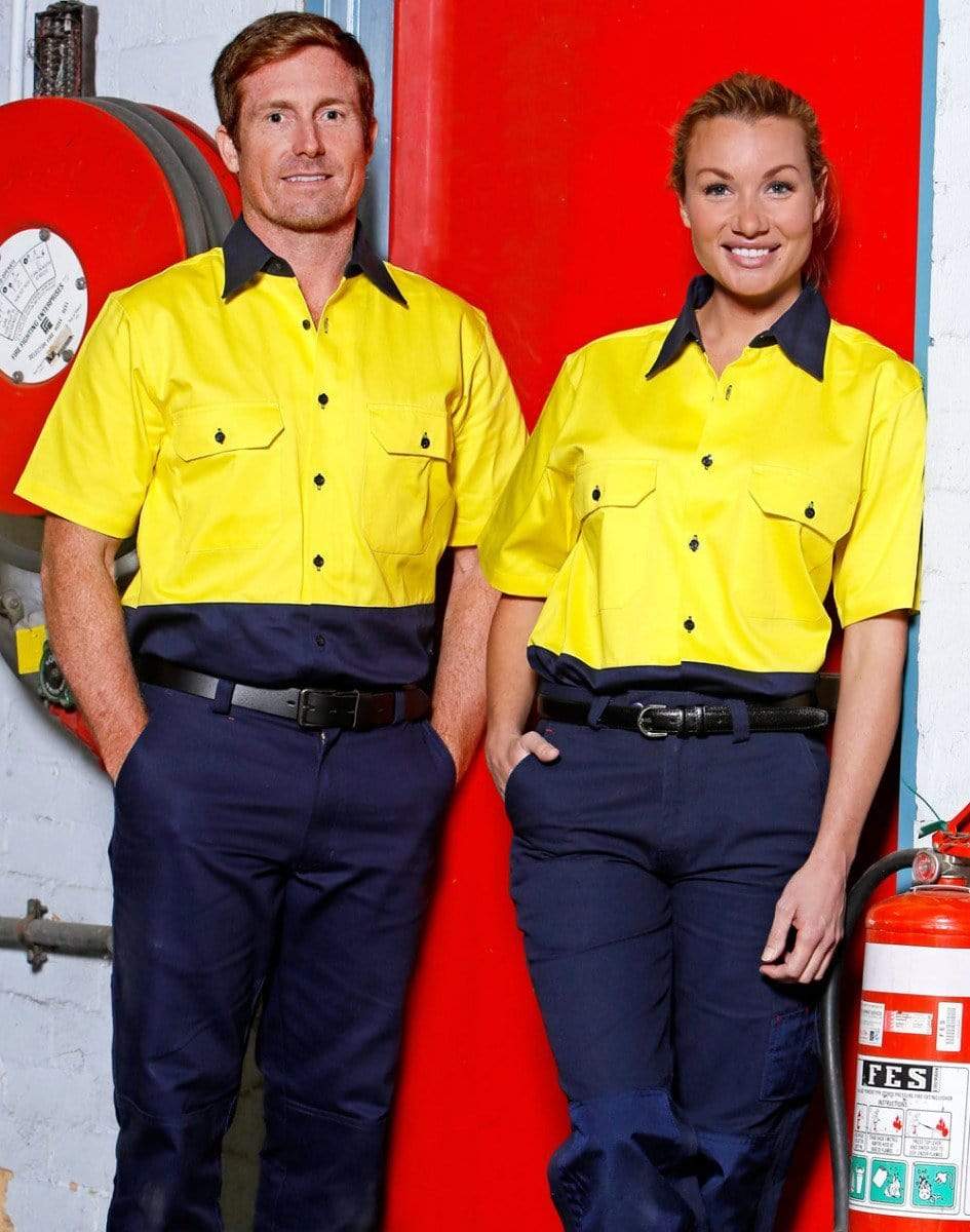 Cotton Drill Safety Shirt SW53 Work Wear Australian Industrial Wear