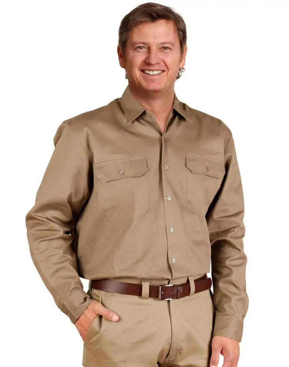 Cotton Drill Work Shirt WT04 Work Wear Australian Industrial Wear