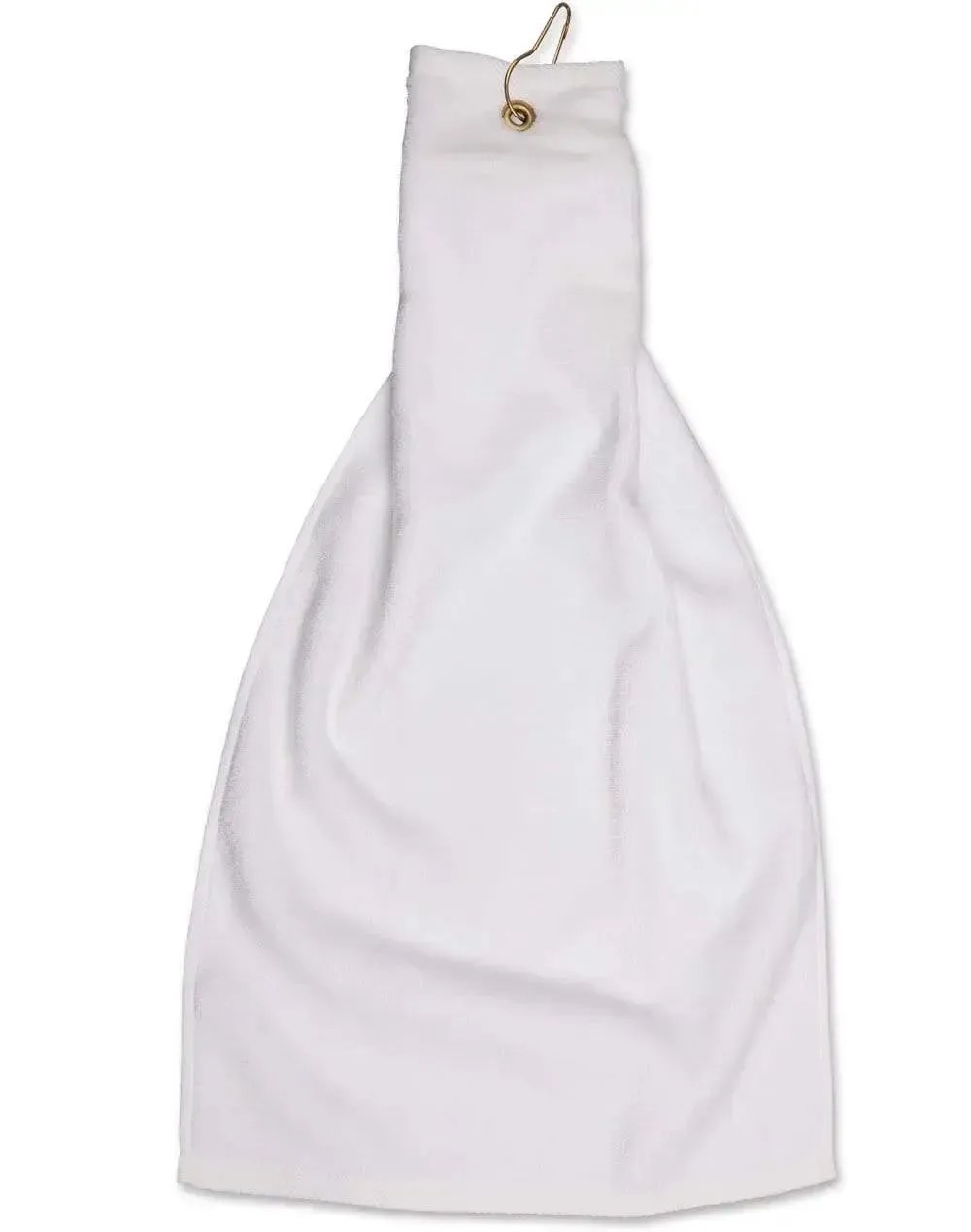Australian Industrial Wear Work Wear White / 38 x 65 cm GOLF TOWEL with ring & hook TW01A