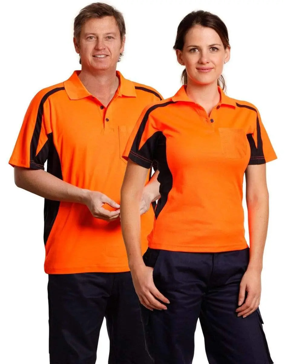 Hi-vis Fashion Polo Unisex SW25 Work Wear Australian Industrial Wear