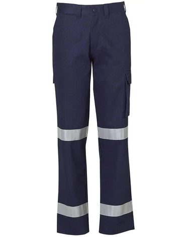 Ladies' Heavy Cotton Drill Cargo Pants With 3m Tapes WP15HV Work Wear Australian Industrial Wear 8 Navy