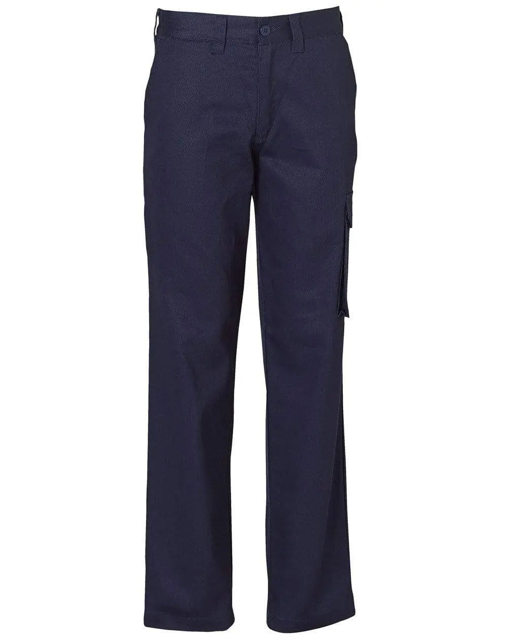 Ladies' Heavy Cotton Drill Cargo Pants WP15 Work Wear Australian Industrial Wear 8 Navy