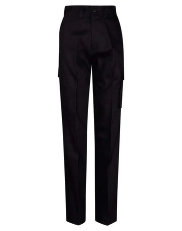 Men's Heavy Cotton Pre-shrunk Drill Pants Long Leg WP13 Work Wear Australian Industrial Wear 74L Black