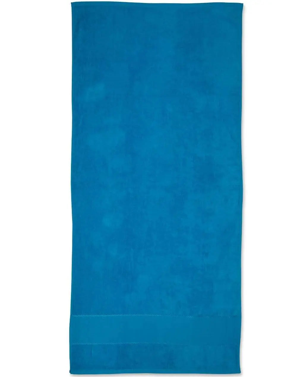 Terry Velour Beach Towel TW04A Work Wear Australian Industrial Wear 75cm x 150cm Aqua blue