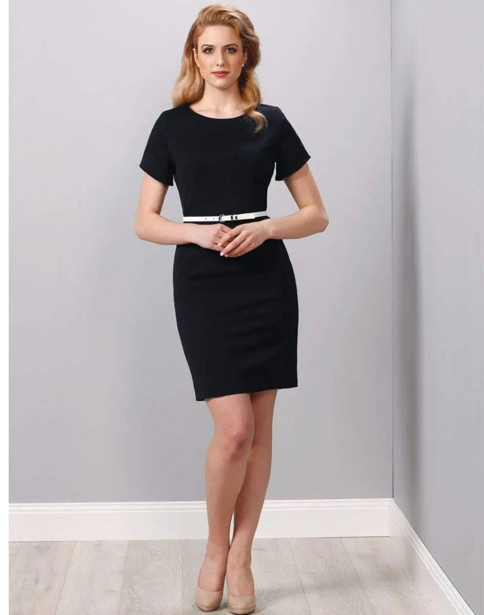 BENCHMARK Ladies’ Poly/Viscose Stretch, Short Sleeve Dress M9282 Corporate Wear Benchmark