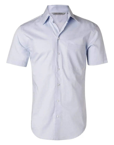 BENCHMARK Men's Fine Twill Short Sleeve Shirt M7030S Metro Workwear.