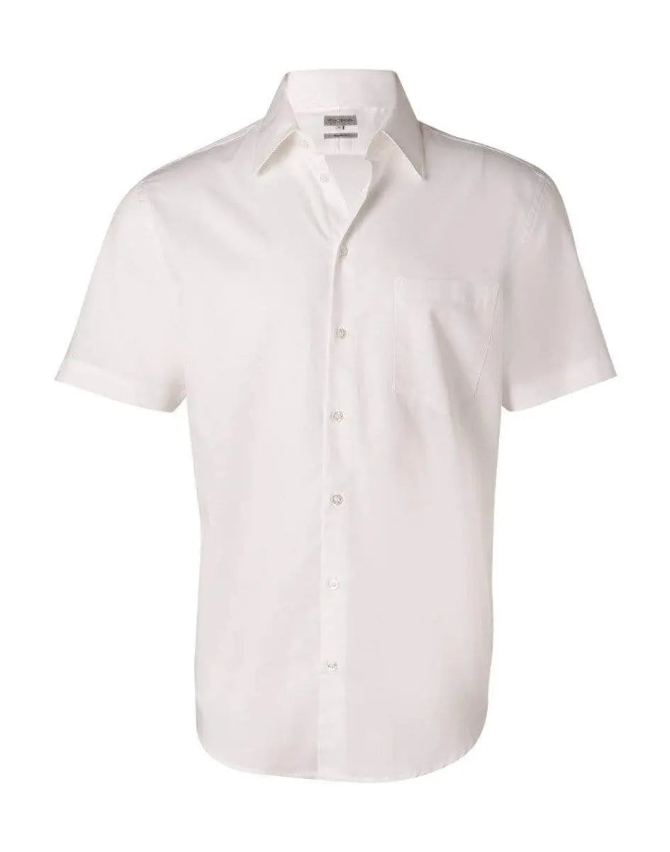 BENCHMARK Men's Fine Twill Short Sleeve Shirt M7030S Metro Workwear.