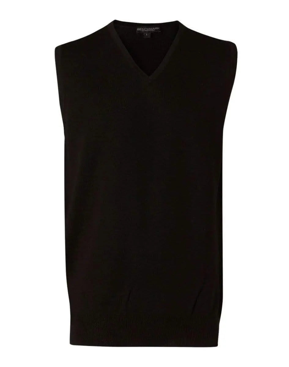 BENCHMARK Men's V-Neck Vest M9501 Corporate Wear Benchmark Black XL