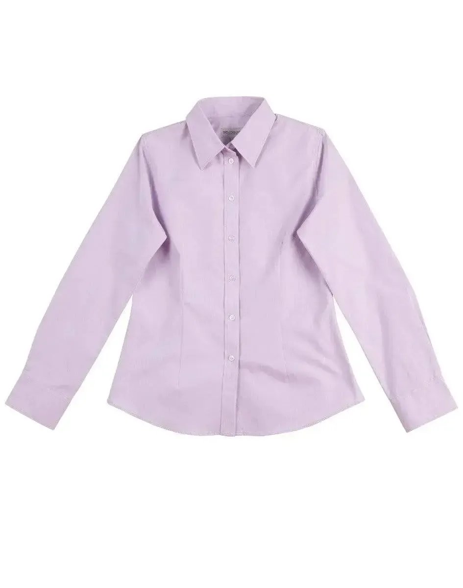 BENCHMARK Women's CVC Oxford Long Sleeve Shirt M8040 Metro Workwear.