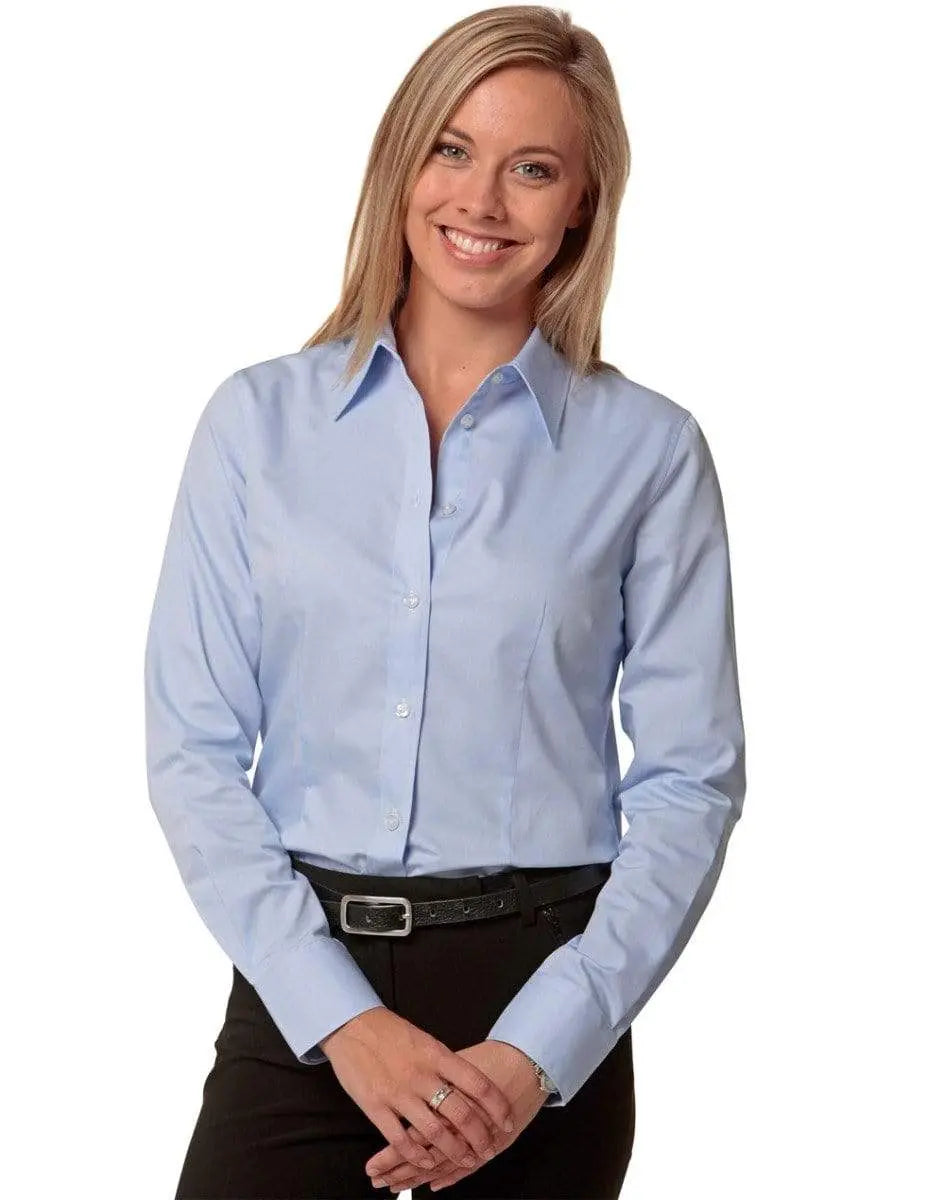 BENCHMARK Women's Fine Twill Long Sleeve Shirt M8030L Corporate Wear Benchmark