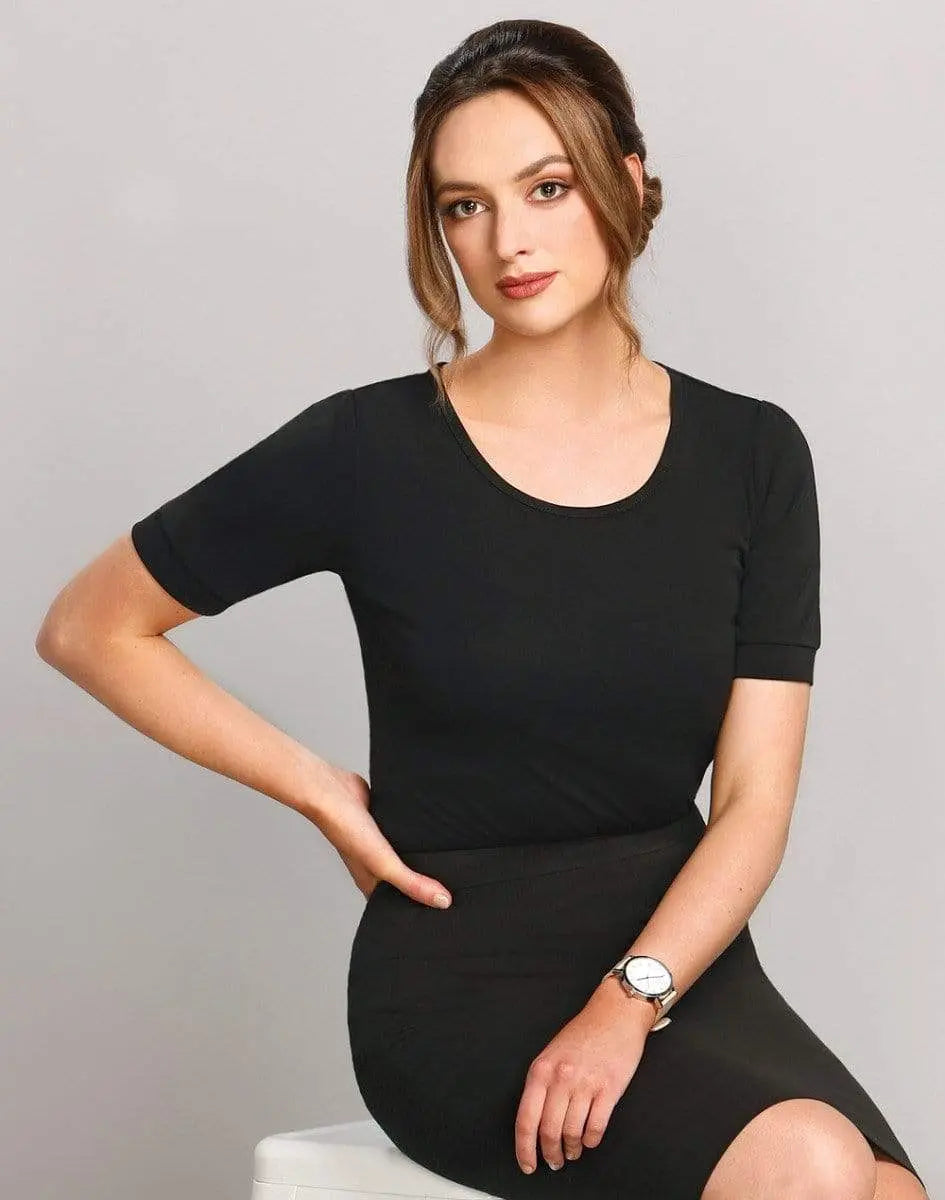 BENCHMARK Women's Scoop Neck T-Top M8800 Corporate Wear Benchmark