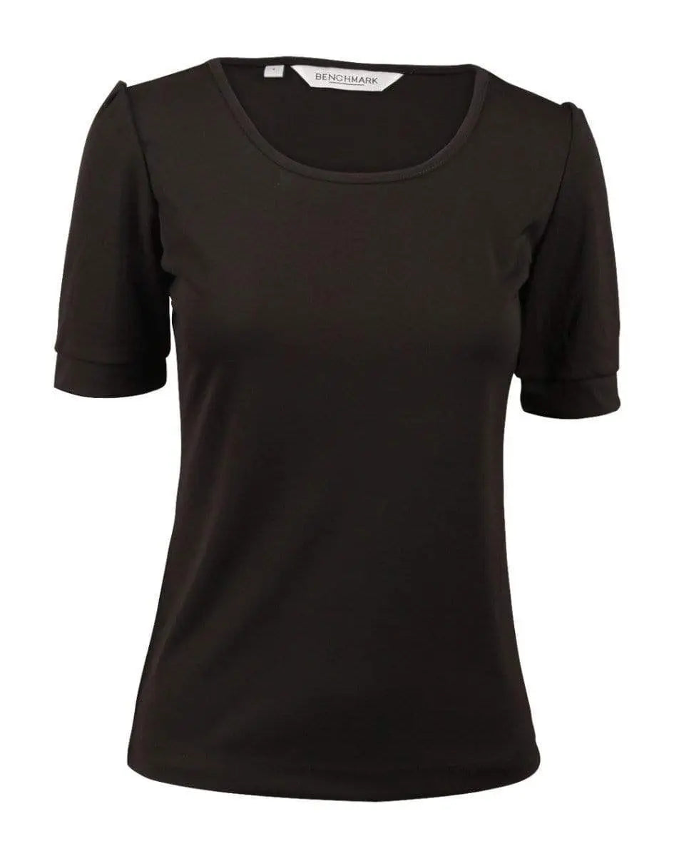 BENCHMARK Women's Scoop Neck T-Top M8800 Corporate Wear Benchmark Black 6