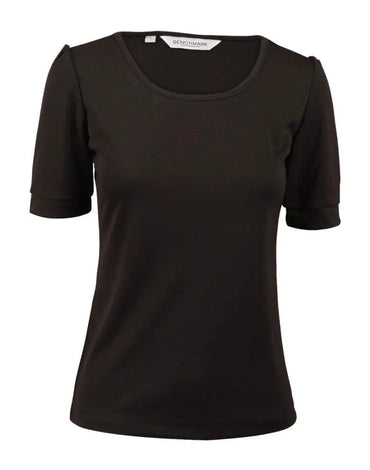 BENCHMARK Women's Scoop Neck T-Top M8800 Corporate Wear Benchmark Black 6