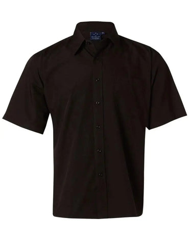 BENCHMARK Men's Poplin Short Sleeve Business Shirt BS01S Metro Workwear.