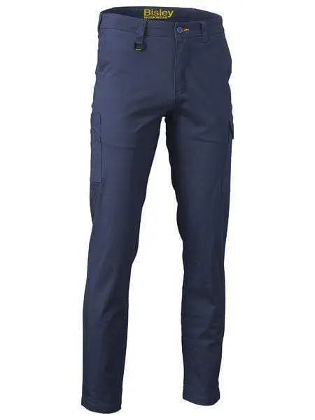 Bisley Stretch Cotton Drill Cargo Pants BPC6008 Work Wear Bisley Workwear Navy 74 L