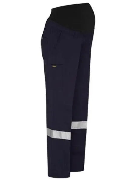 Bisley Workwear Work Wear Bisley WOMENS 3M TAPED MATERNITY DRILL WORK PANT BPLM6009T