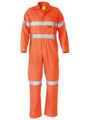 Bisley Workwear Work Wear ORANGE (BVEO) / 77R BISLEY WORKWEAR 3M TAPED HI VIS DRILL COVERALL  BC607T8