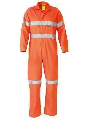 Bisley Workwear Work Wear ORANGE (BVEO) / 77R BISLEY WORKWEAR 3M taped lightweight hi vis coverall BC6718TW