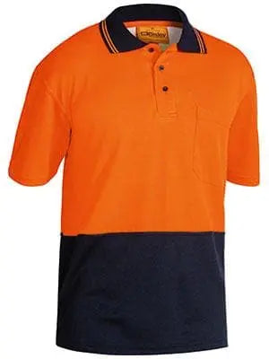 Bisley Workwear Hi-vis Short Sleeve Polo Shirt BK1234 Work Wear Bisley Workwear