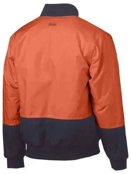 Bisley Two Tone Hi Vis Bomber Jacket BJ6730 Metro Workwear.