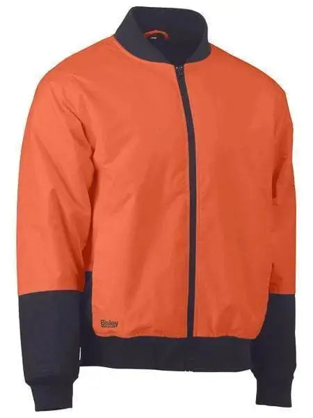 Bisley Two Tone Hi Vis Bomber Jacket BJ6730 Metro Workwear.