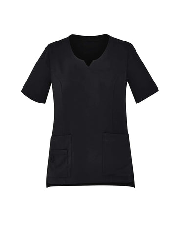 Biz Care Womens Tailored Fit Round Neck Scrub Top CST942LS