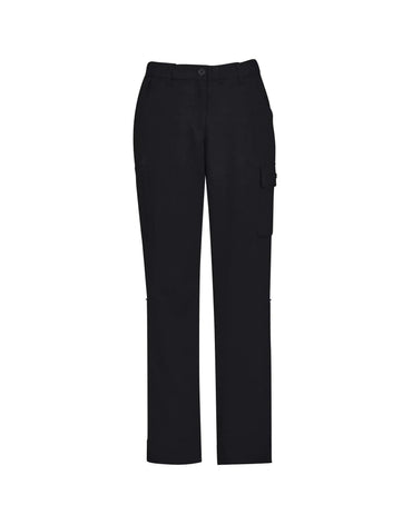 Biz Care Womens Comfort Waist Cargo Pant CL954LL in Black