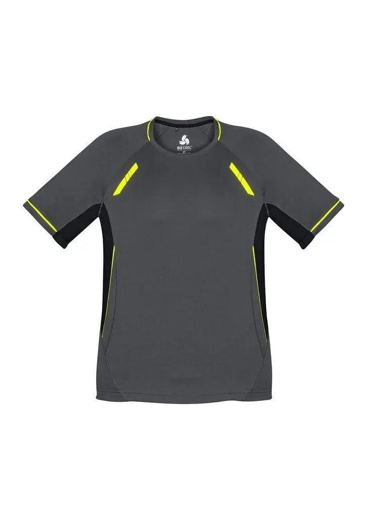 Biz Collection Casual Wear Grey/Black/Fluoro Yellow / S BIZ COLLECTION Men’s Renegade Tee T701MS