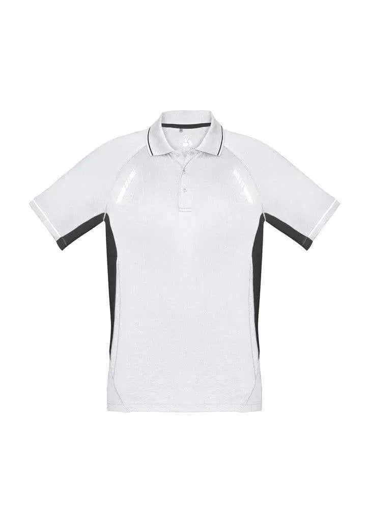 Biz Collection Casual Wear S / White/Black/Silver Biz Collection Renegade Mens Polo P700MS