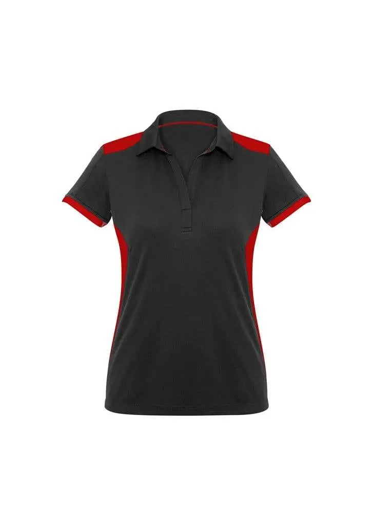 Biz Collection Casual Wear 6 / Black/Red Biz Collection Rival Ladies Polo P705LS