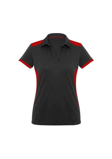 Biz Collection Casual Wear 6 / Black/Red Biz Collection Rival Ladies Polo P705LS