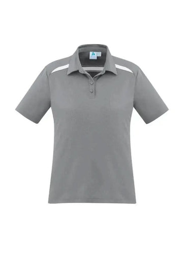 Biz Collection Sonar Ladies Polo P901LS Casual Wear Biz Collection 6 Silver/White