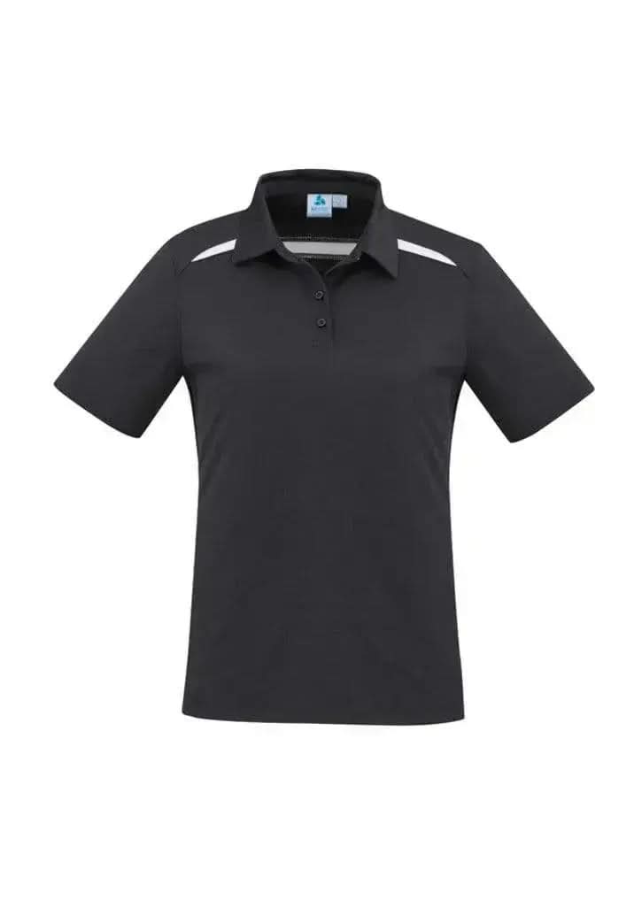 Biz Collection Sonar Ladies Polo P901LS Casual Wear Biz Collection 6 Black/White