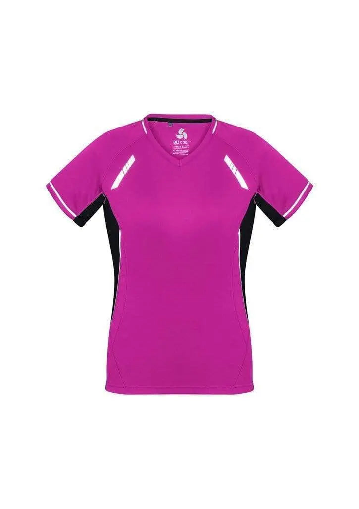 Biz Collection Casual Wear Magenta/Black/Silver / 6 Biz Collection Women’s Renegade Tee T701LS