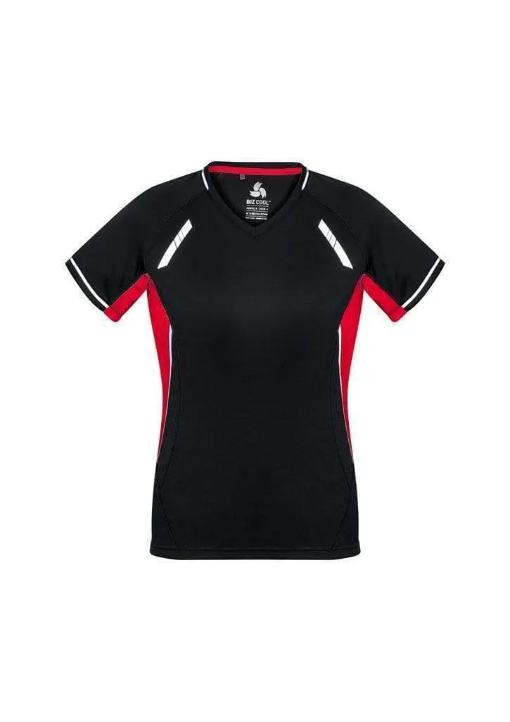 Biz Collection Casual Wear Black/Red/Silver / 6 Biz Collection Women’s Renegade Tee T701LS