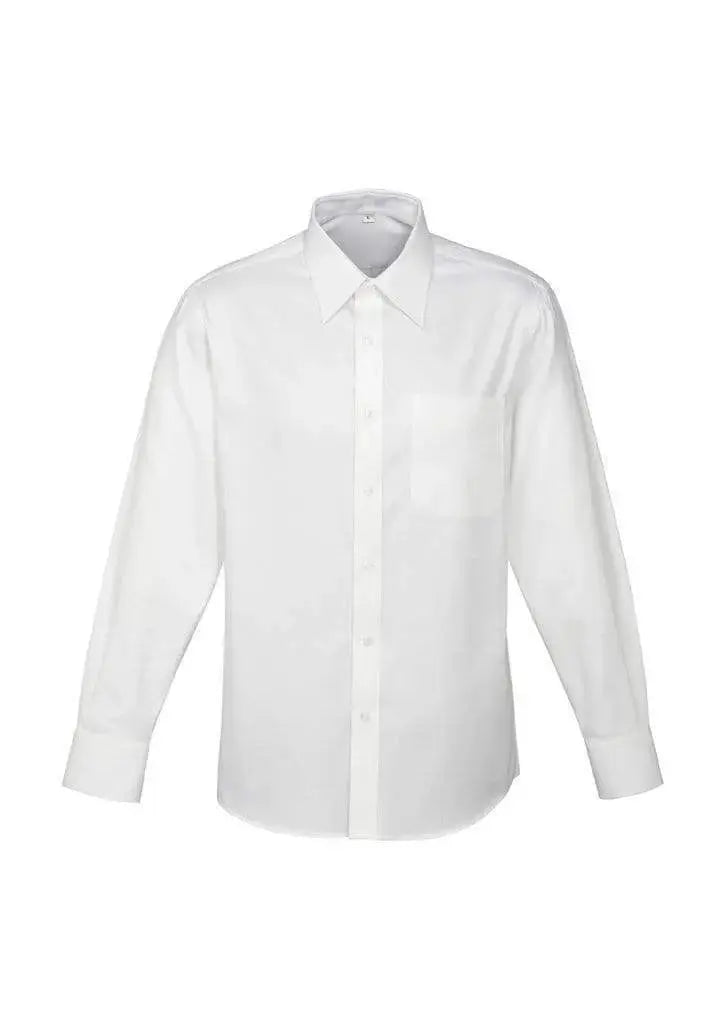 Biz Collection Corporate Wear White / S Biz Collection Men’s Luxe Long Sleeve Shirt S10210
