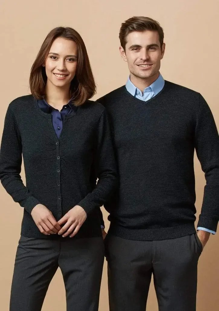 Biz Collection Men’s Origin Merino Pullover Wp131ml in Black