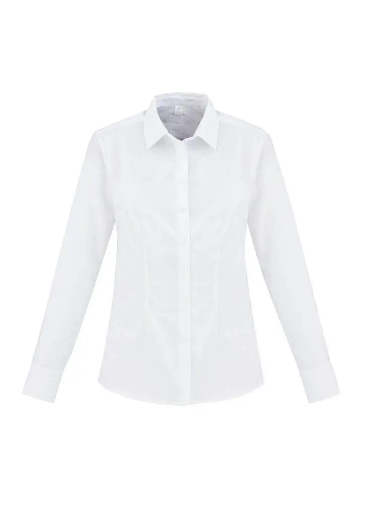 Biz Collection Corporate Wear White / 6 Biz Collection Regent Ladies L/S Shirt S912LL