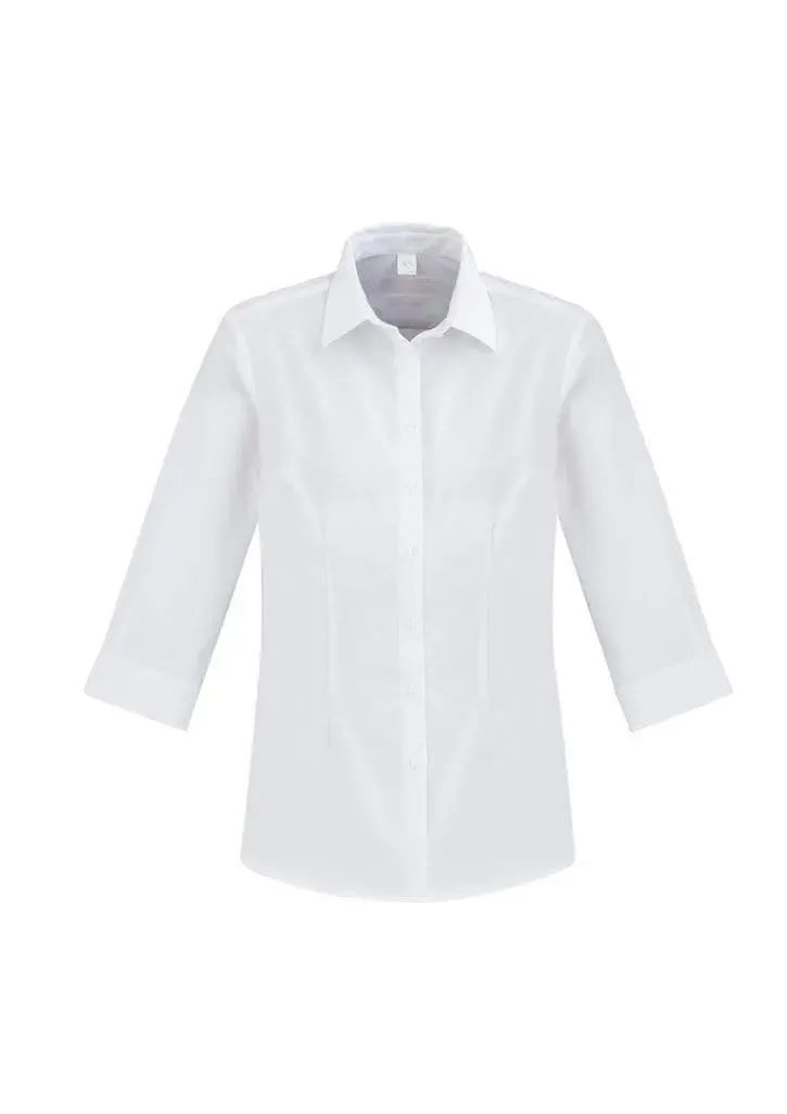 Biz Collection Corporate Wear White / 6 Biz Collection Regent Ladies ¾/S S912LT