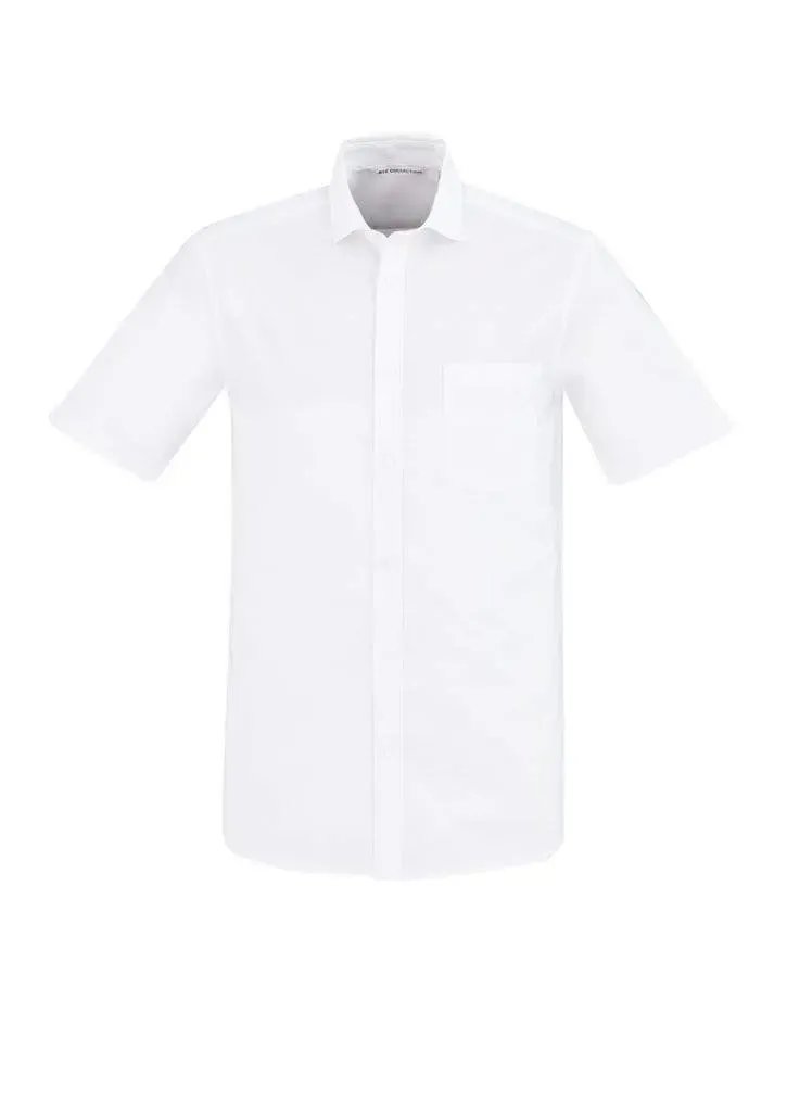 Biz Collection Corporate Wear White / XS Biz Collection Regent Mens S/S Shirt S912MS