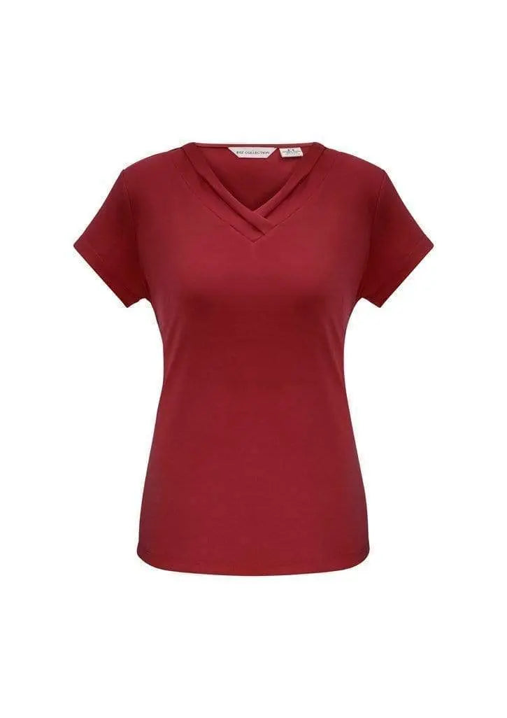 Biz Collection Corporate Wear Cherry / 6 Biz Collection Women’s Lana Short Sleeve Top K819ls