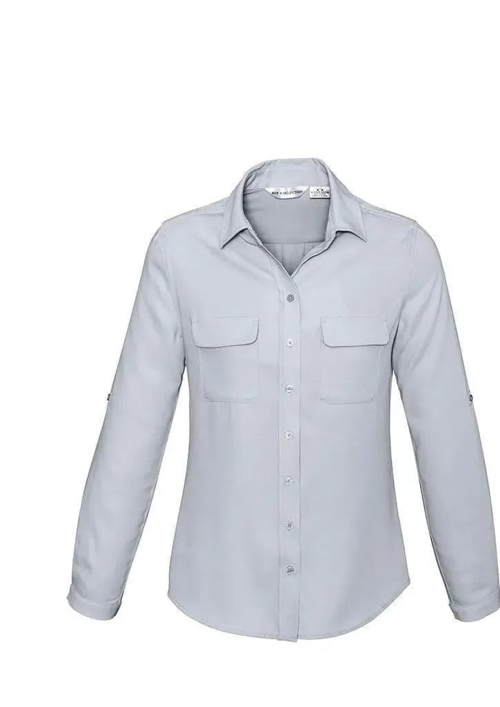Biz Collection Women’s Madison Long Sleeve S626ll Corporate Wear Biz Collection Silver Mist 6