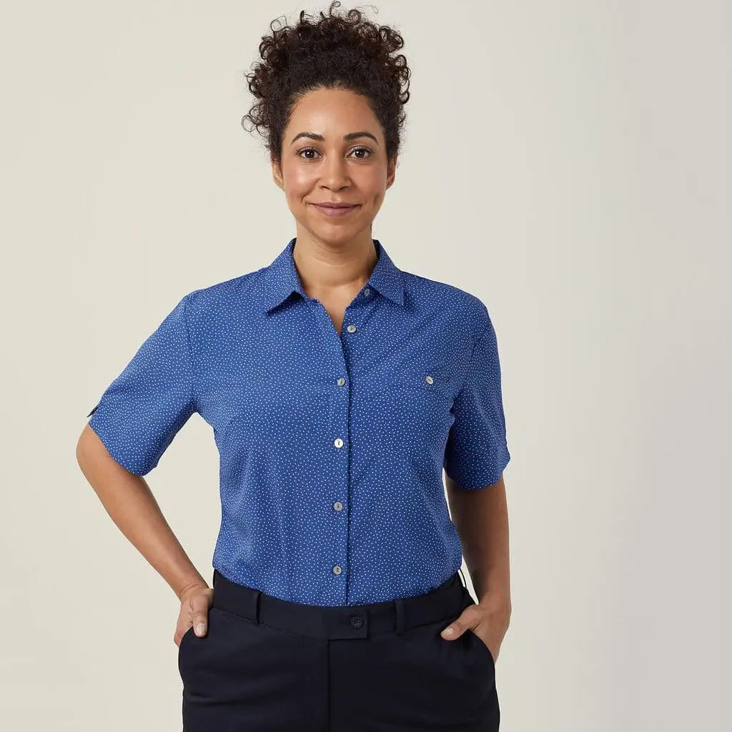 NNT Silvi Spot Print Short Sleeve Shirt CATU7H NNT